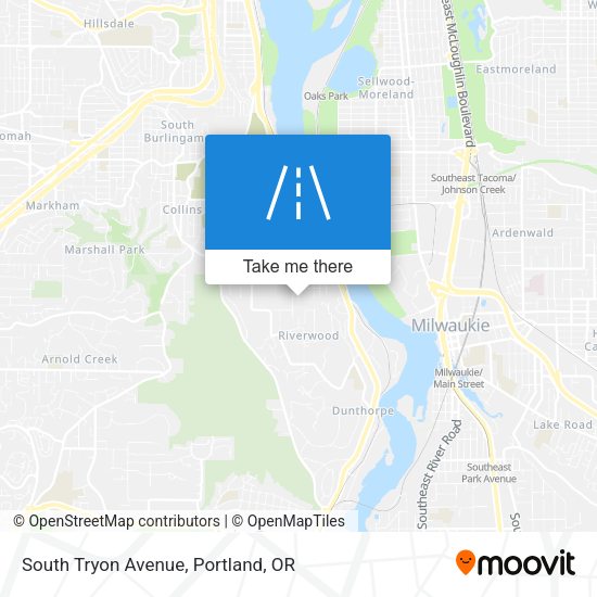 Mapa de South Tryon Avenue
