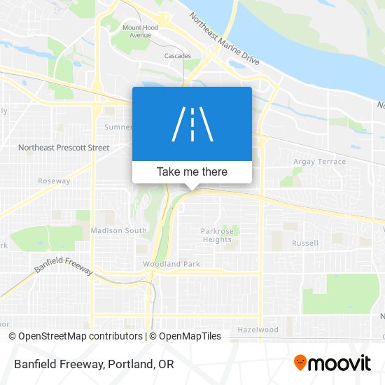 Banfield Freeway map