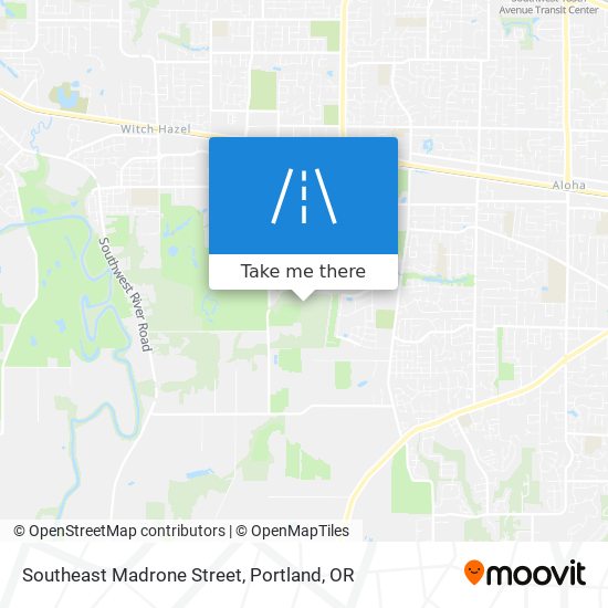 Southeast Madrone Street map
