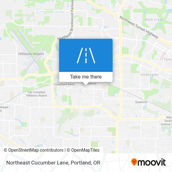 Northeast Cucumber Lane map