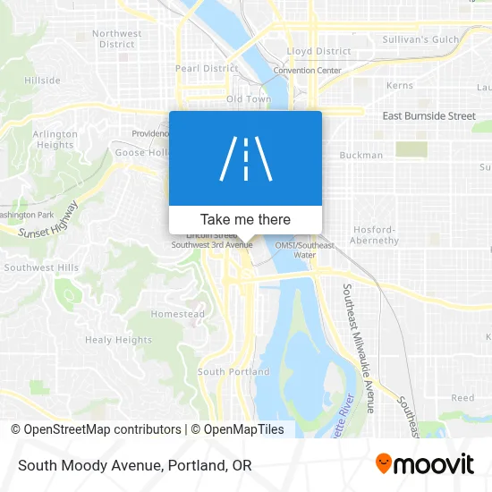 South Moody Avenue map