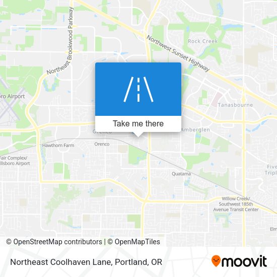 Northeast Coolhaven Lane map