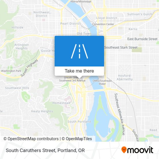 South Caruthers Street map