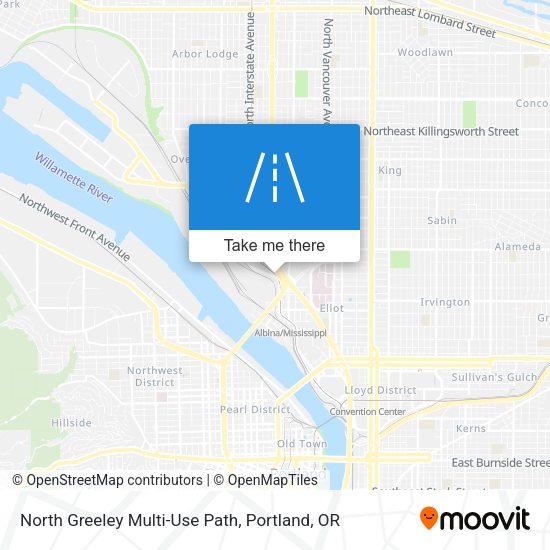 Mapa de North Greeley Multi-Use Path