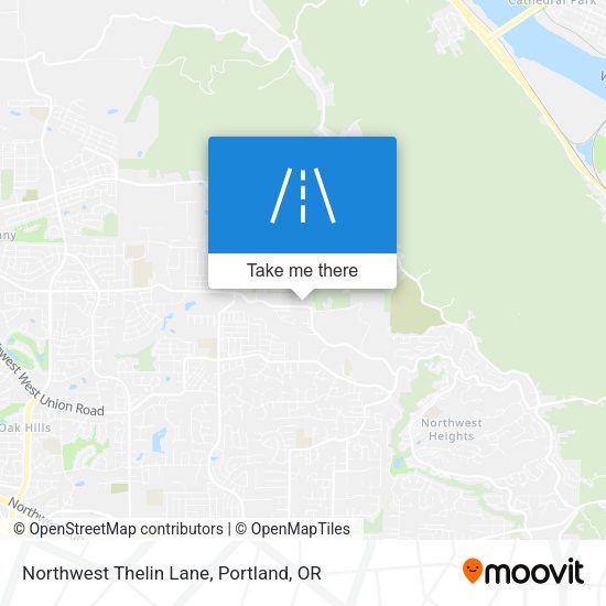 Northwest Thelin Lane map