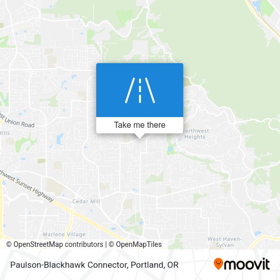 Paulson-Blackhawk Connector map