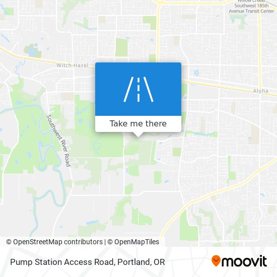 Pump Station Access Road map