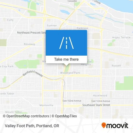 Valley Foot Path map