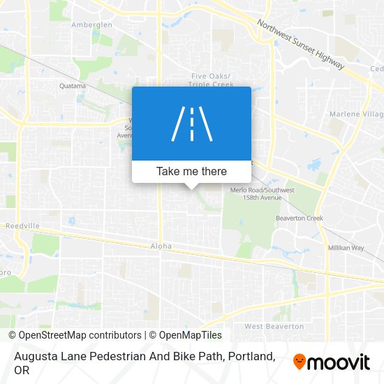 Mapa de Augusta Lane Pedestrian And Bike Path