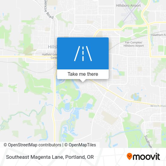 Mapa de Southeast Magenta Lane