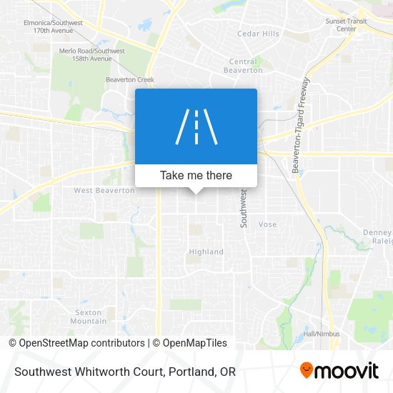 Southwest Whitworth Court map