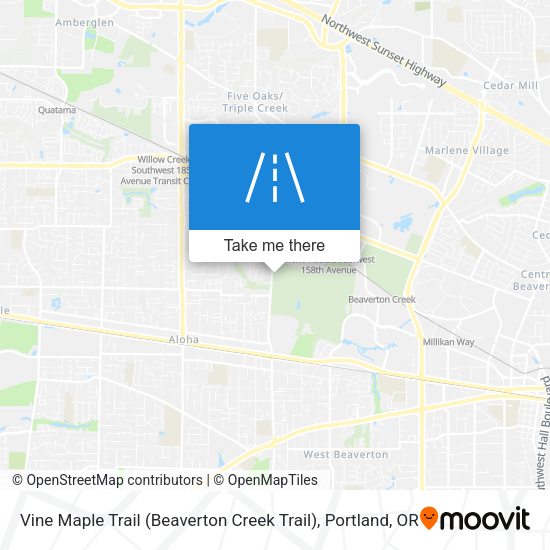Mapa de Vine Maple Trail (Beaverton Creek Trail)