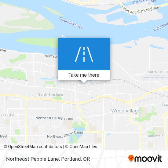 Northeast Pebble Lane map