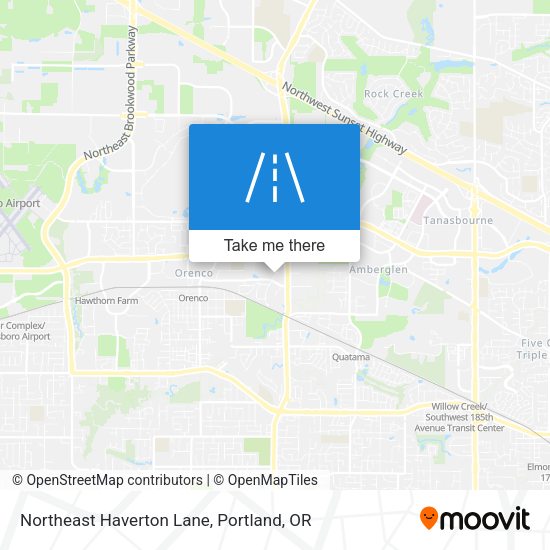 Mapa de Northeast Haverton Lane