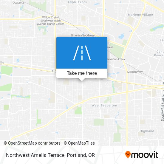 Northwest Amelia Terrace map
