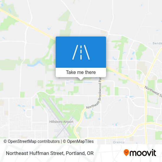 Northeast Huffman Street map