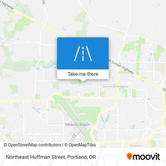 Northeast Huffman Street map