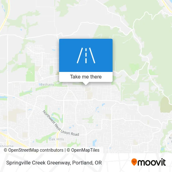 Springville Creek Greenway map