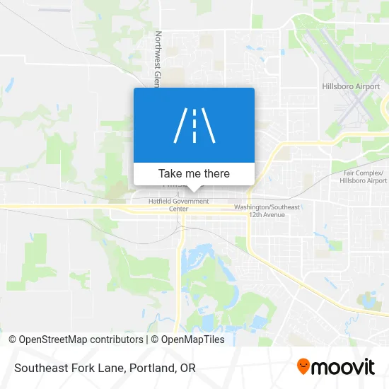 Southeast Fork Lane map