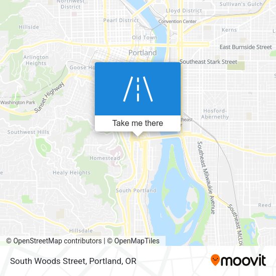 Mapa de South Woods Street
