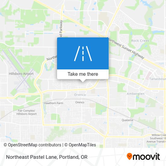 Northeast Pastel Lane map