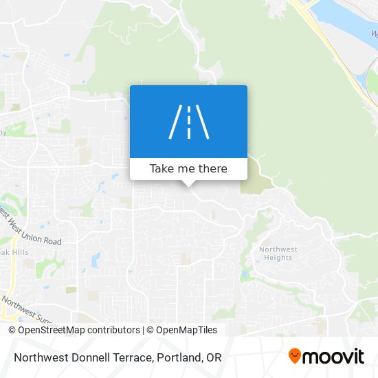 Northwest Donnell Terrace map