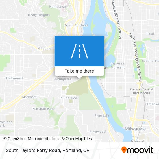South Taylors Ferry Road map