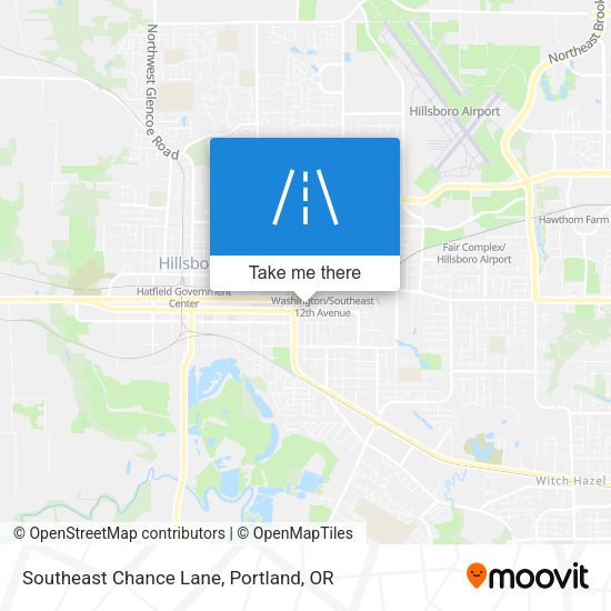 Southeast Chance Lane map