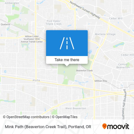 Mink Path (Beaverton Creek Trail) map