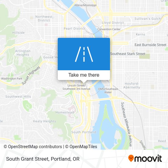 South Grant Street map
