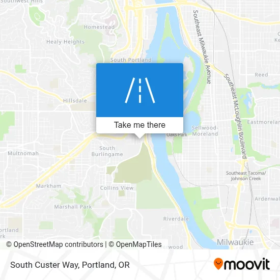 South Custer Way map