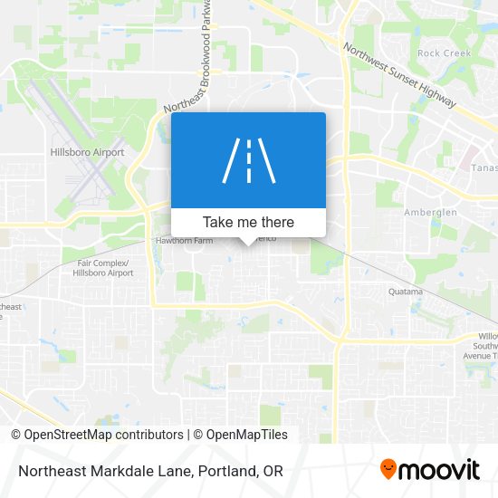 Northeast Markdale Lane map