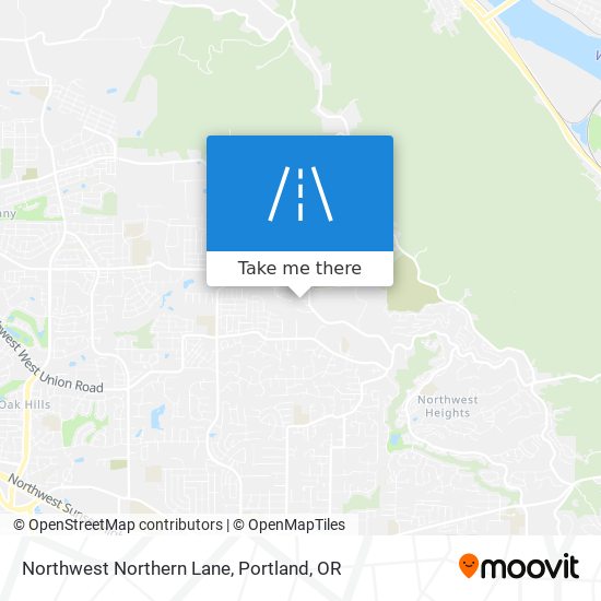 Northwest Northern Lane map