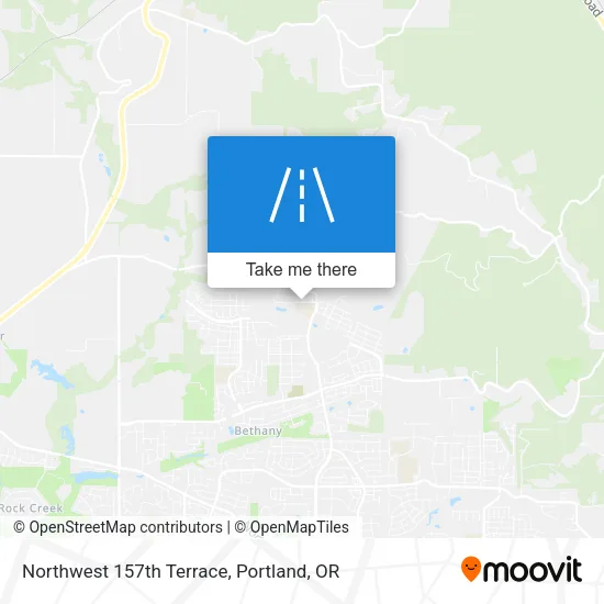 Northwest 157th Terrace map