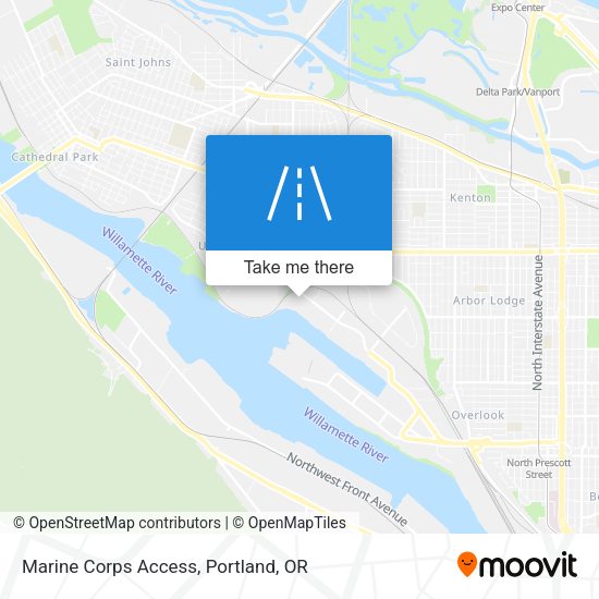 Mapa de Marine Corps Access