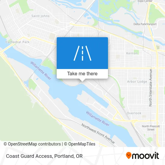 Coast Guard Access map