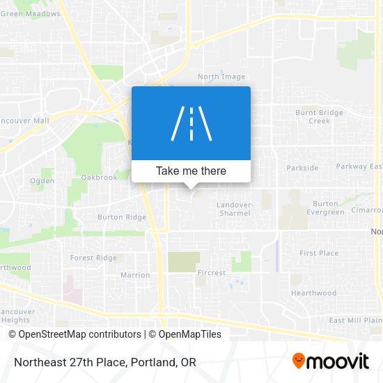 Northeast 27th Place map