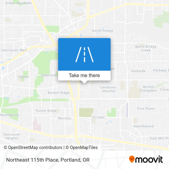 Mapa de Northeast 115th Place
