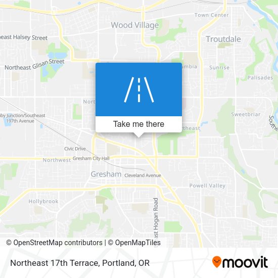 Mapa de Northeast 17th Terrace