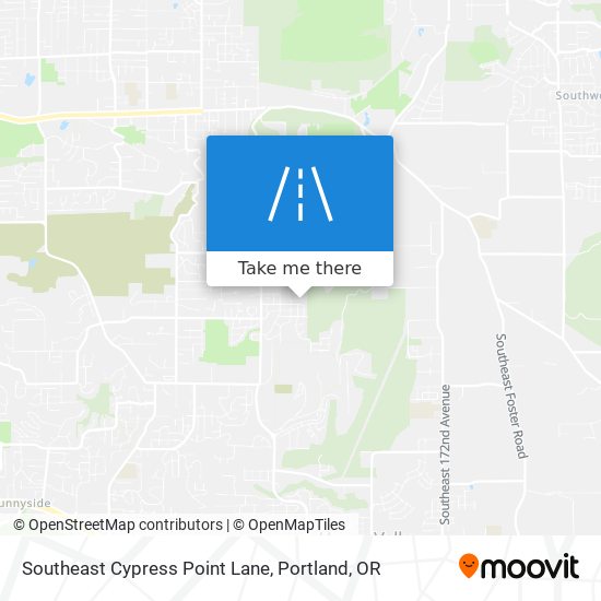 Mapa de Southeast Cypress Point Lane