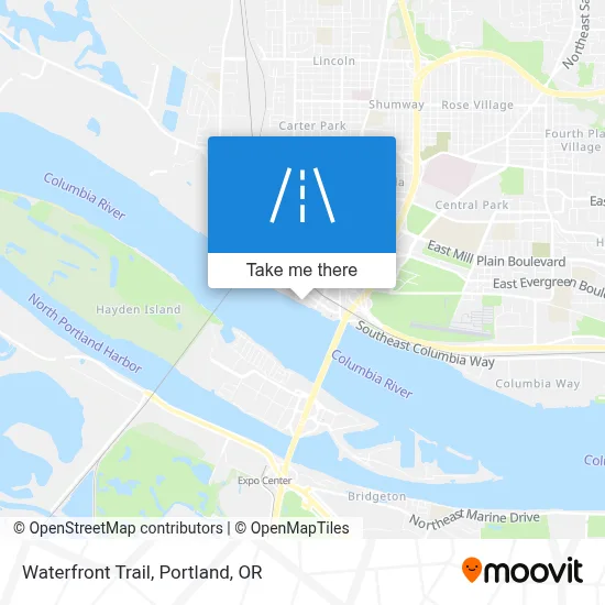 Waterfront Trail map