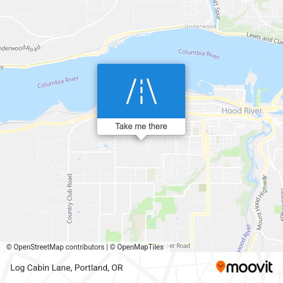 Log Cabin Lane map