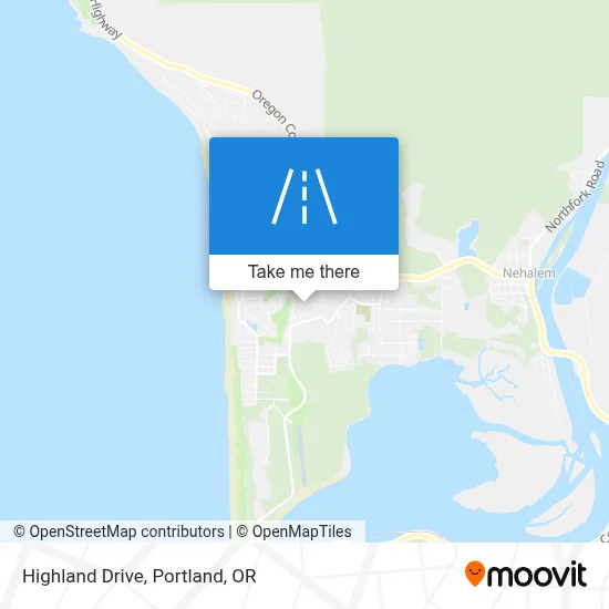 Highland Drive map