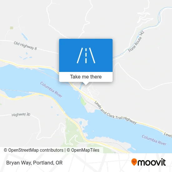 Bryan Way map