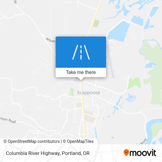 Columbia River Highway map