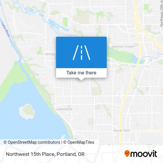 Northwest 15th Place map