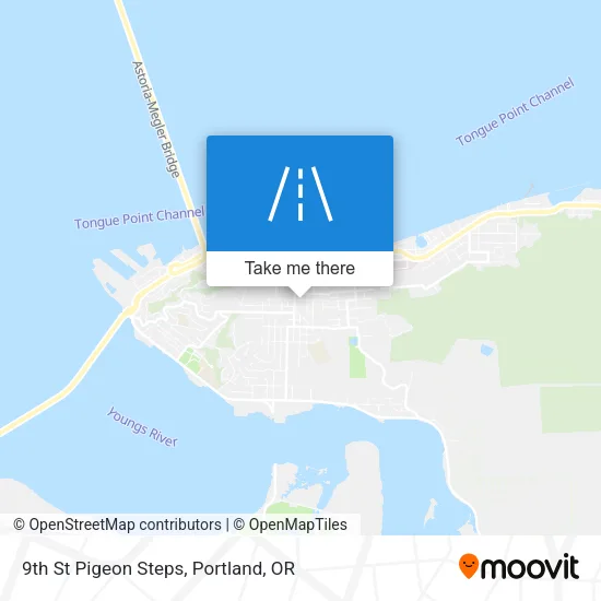 9th St Pigeon Steps map