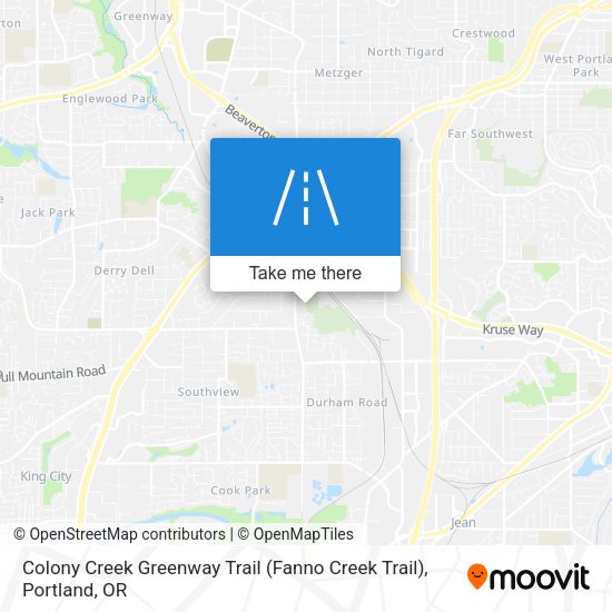 Mapa de Colony Creek Greenway Trail (Fanno Creek Trail)