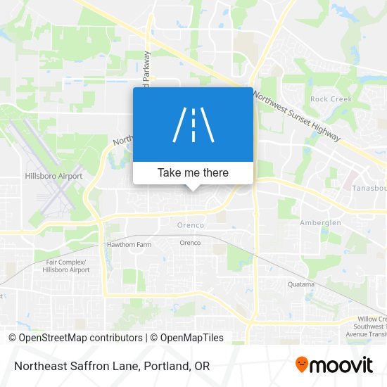 Mapa de Northeast Saffron Lane