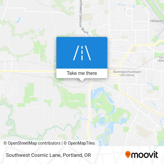 Southwest Cosmic Lane map